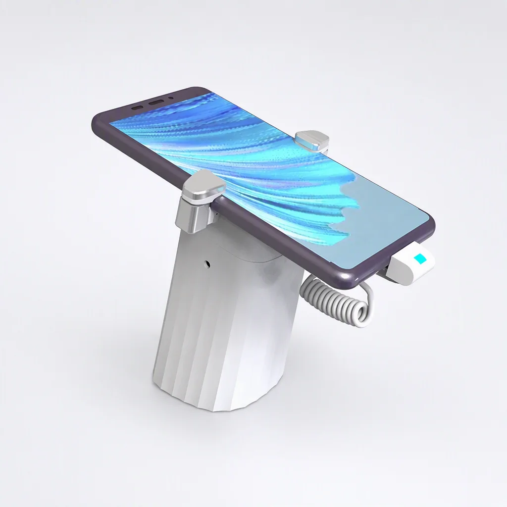 DE30MSA anti-theft stand with retractable steel cable for phones and tablets